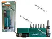 Биты 1/4 8пр звездочки спец torx-tamperproof T10-40 JONNESWAY S08H2ST8S