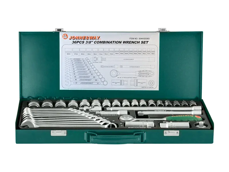 Набор головок торцевых 3/8"DR, 36 предметов S04H3536S Jonnesway