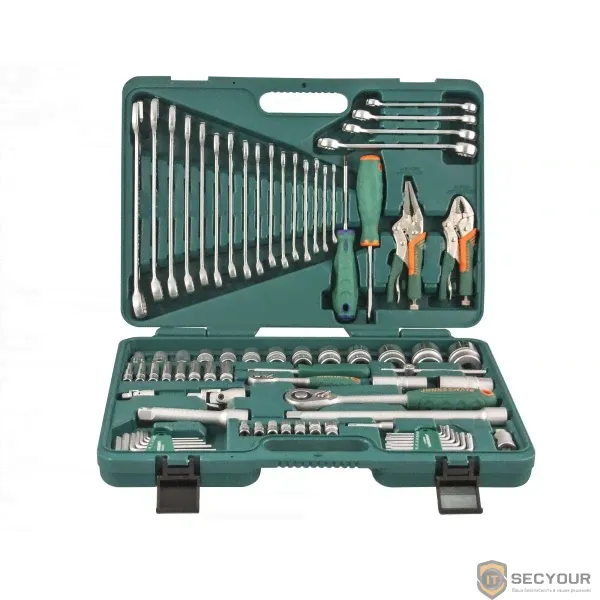 JONNESWAY S04H52478S Набор инструмента универсальный 1/4", 1/2"DR, 78 предметов-0