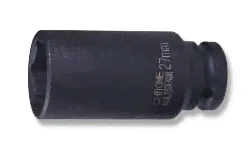 Торцевая головка JONNESWAY 1/2 "21мм Стробоударная розетка, хром-молибденовая-0