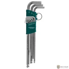 JONNESWAY H06SA209S Набор ключей торцевых шестигранных удлиненных с шаром дюймовых, 9 предметов