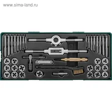 Набор метчиков и плашек Jonnesway AG10001SP, 40 предметов