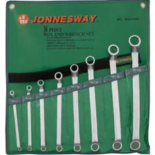 Набор накидных ключей Jonnesway W23108S (47319), 75 градусов, 6-22 мм, 8 предметов