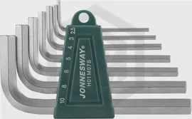 Jonnesway H01M07S Комплект угловых шестигранников 2,5-10мм, 7 предметов S2 материал