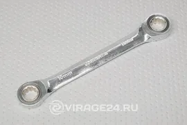 Ключ накидной трещоточный 10*11мм, JONNESWAY W681011